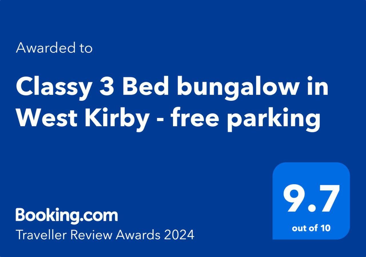 Cosy 3Bed Bungalow In West Kirby, Free Parking Frankby Extérieur photo